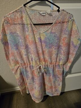 Children's Place Girl's Multi-Colored Beach Top Cover-Up. Size XL 14.